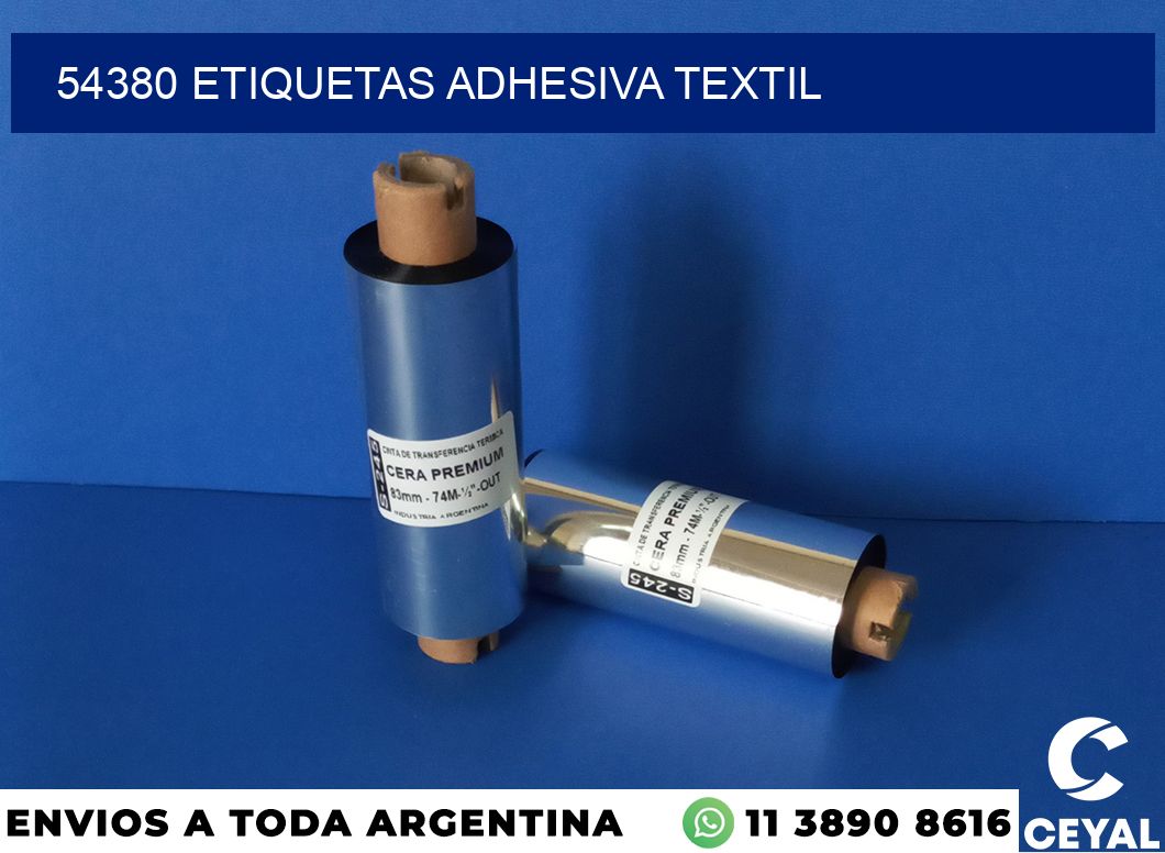 54380 etiquetas adhesiva textil