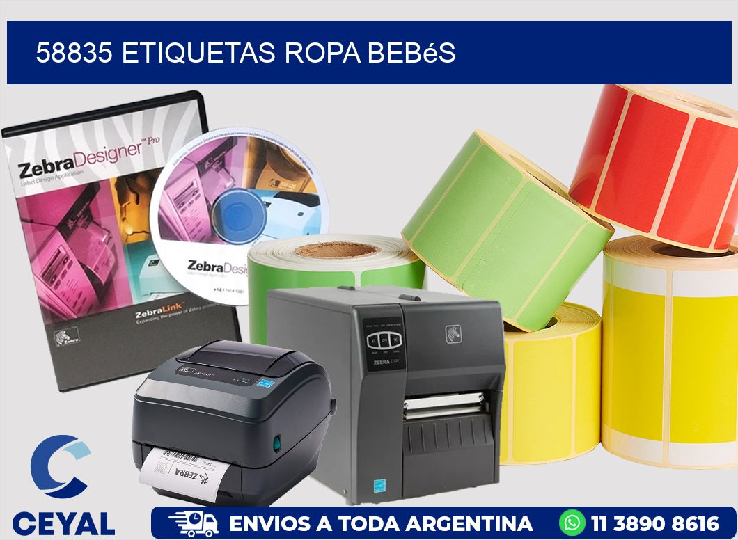 58835 Etiquetas ropa bebés