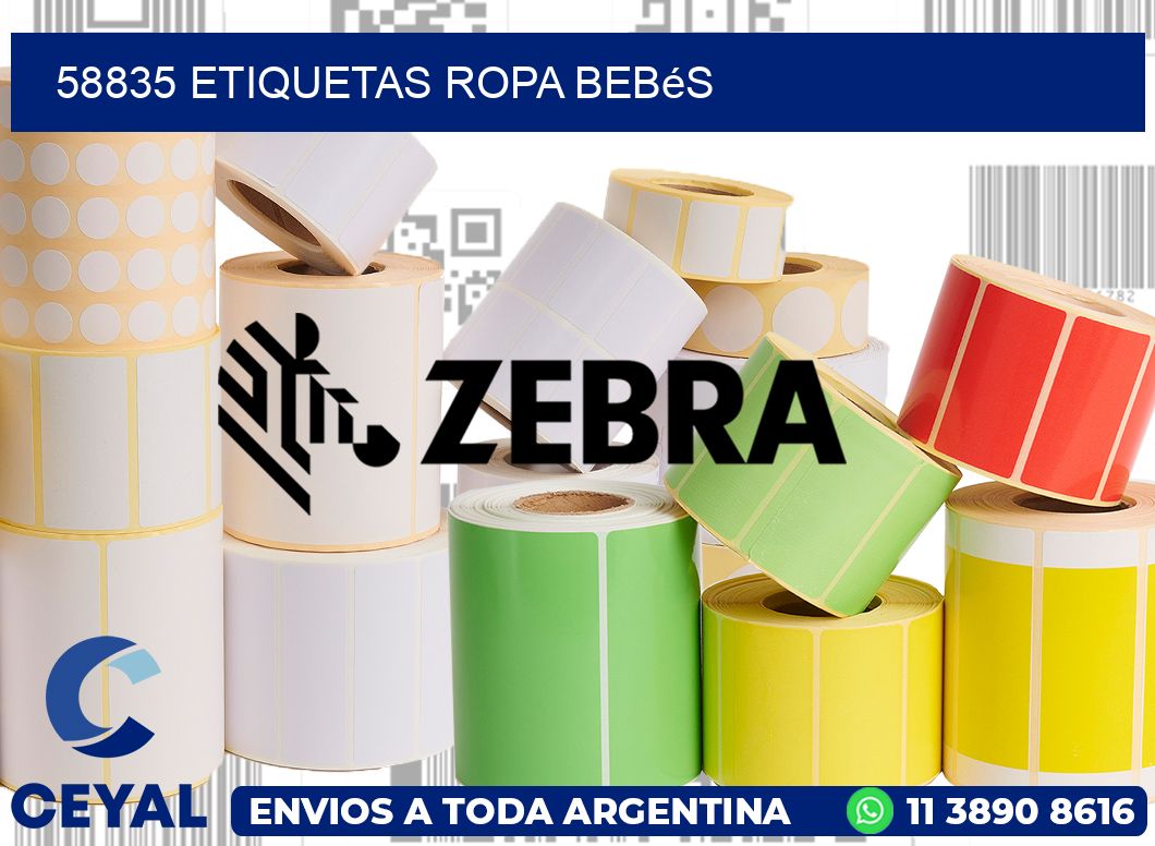 58835 Etiquetas ropa bebés