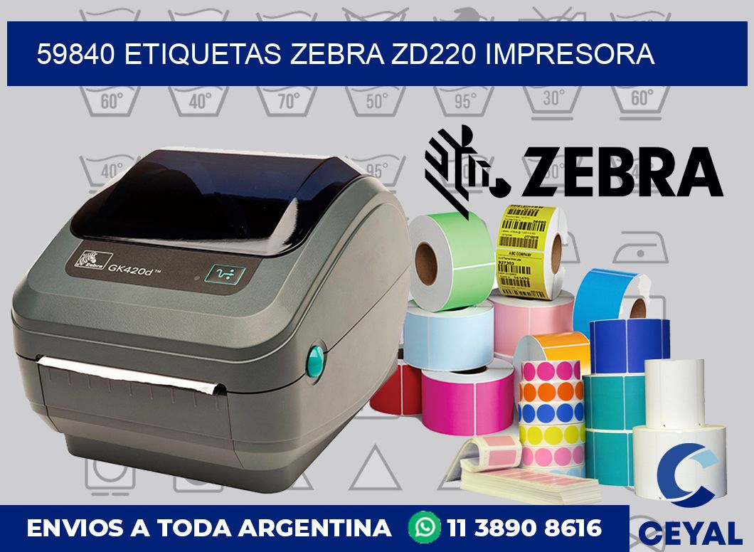 59840 etiquetas Zebra zd220 impresora