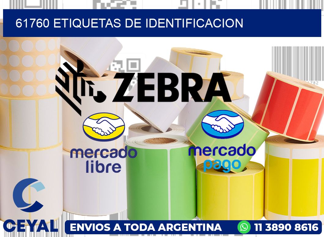 61760 Etiquetas de identificacion