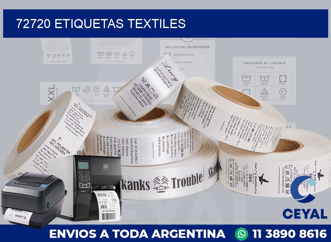 72720 etiquetas textiles