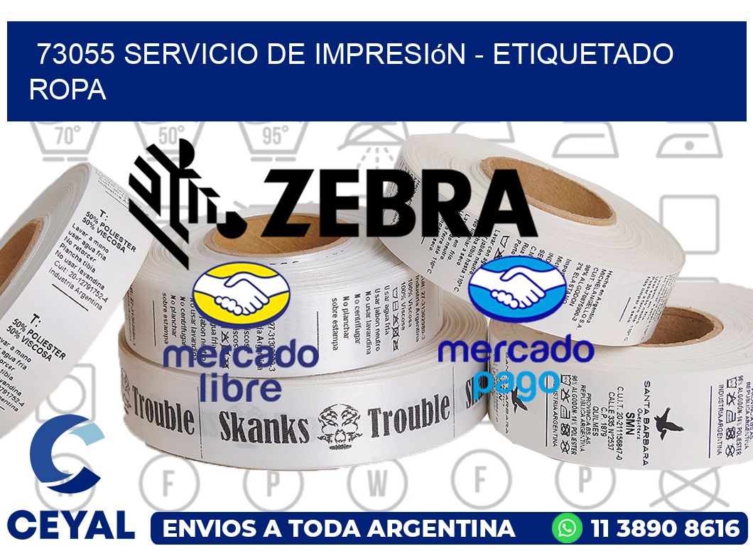 73055 Servicio de impresión - Etiquetado ropa