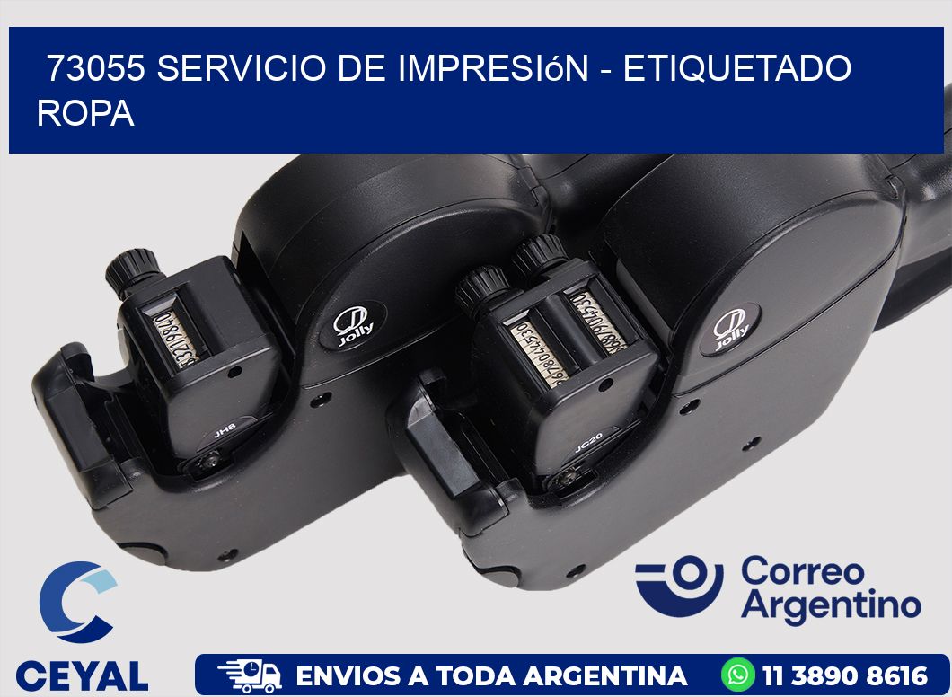 73055 Servicio de impresión - Etiquetado ropa