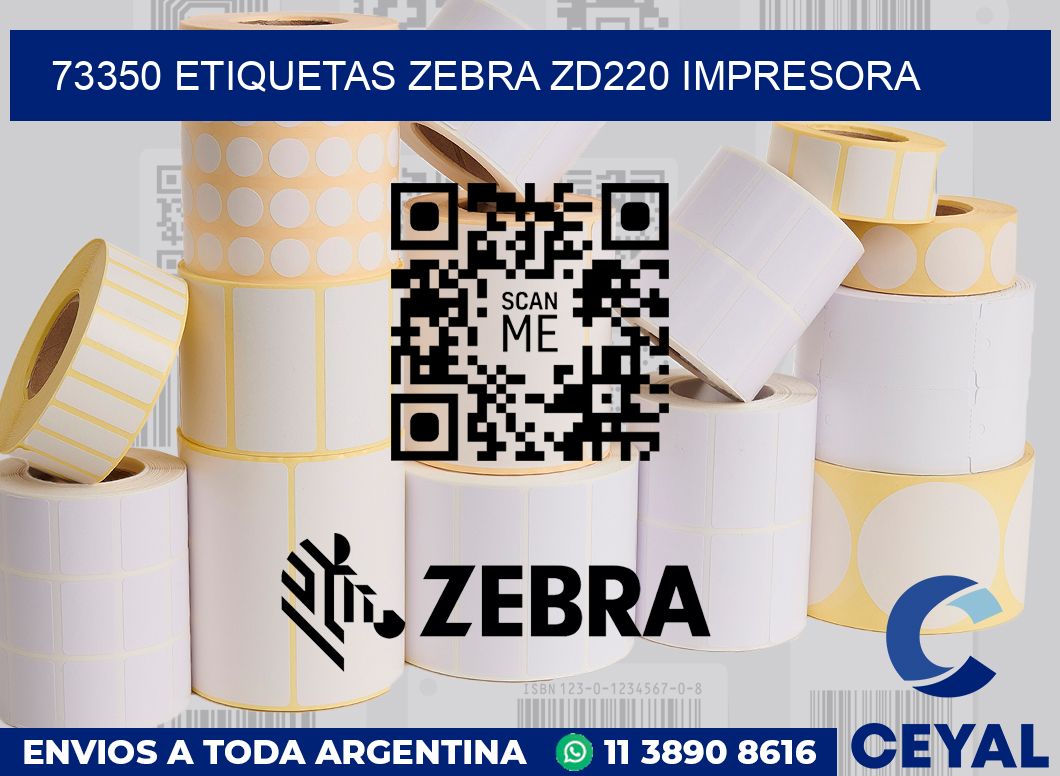 73350 etiquetas Zebra zd220 impresora