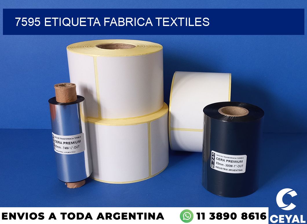 7595 etiqueta fabrica textiles