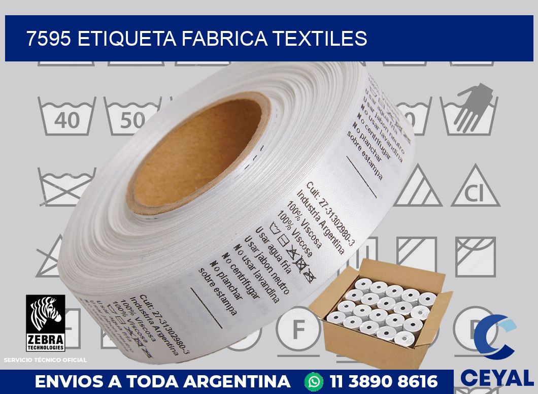 7595 etiqueta fabrica textiles