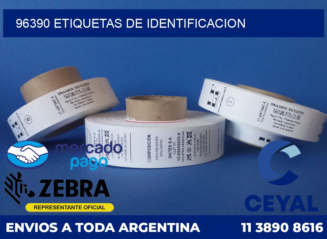 96390 Etiquetas de identificacion