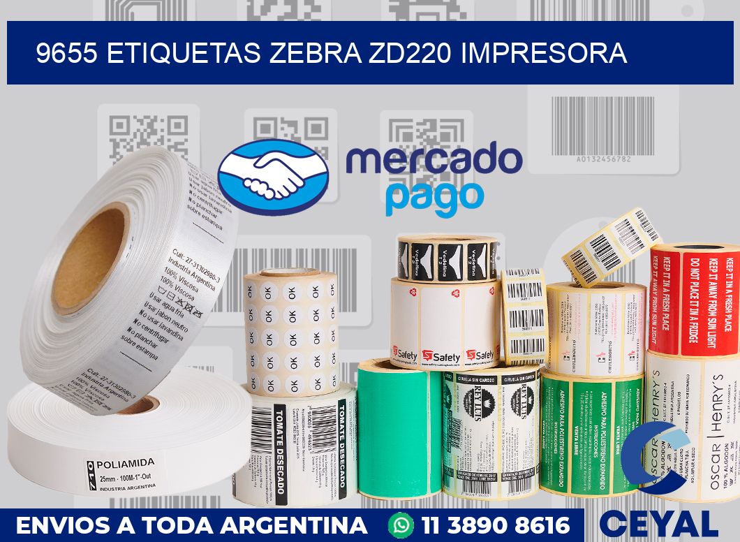 9655 etiquetas Zebra zd220 impresora