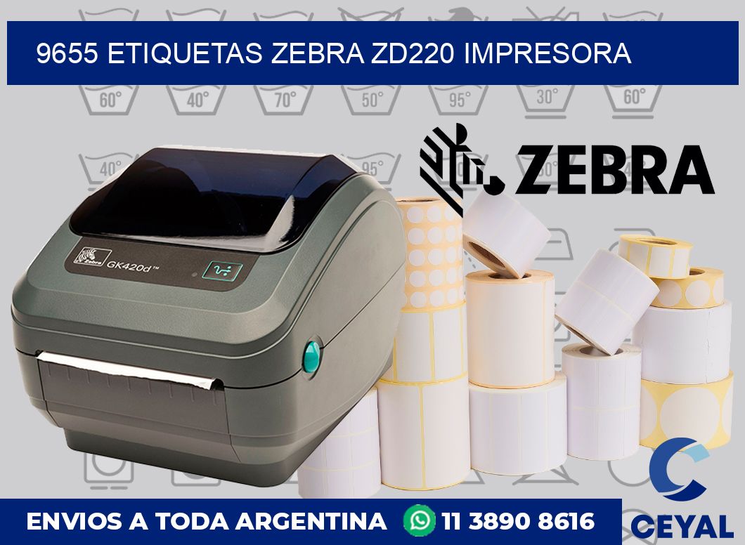 9655 etiquetas Zebra zd220 impresora