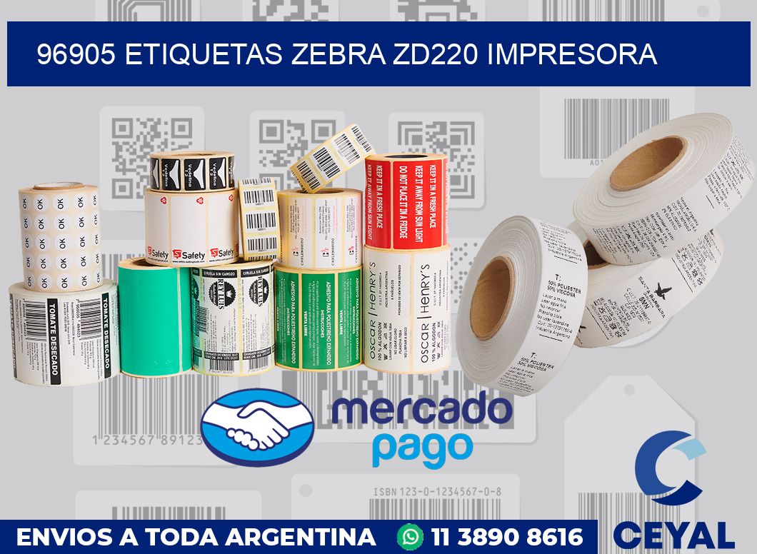 96905 etiquetas Zebra zd220 impresora