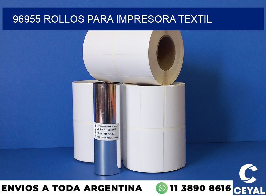 96955 rollos para impresora textil