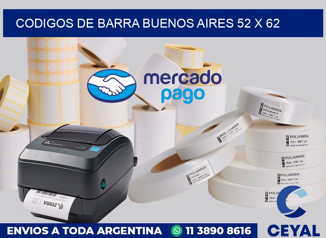 Codigos de barra Buenos Aires 52 x 62