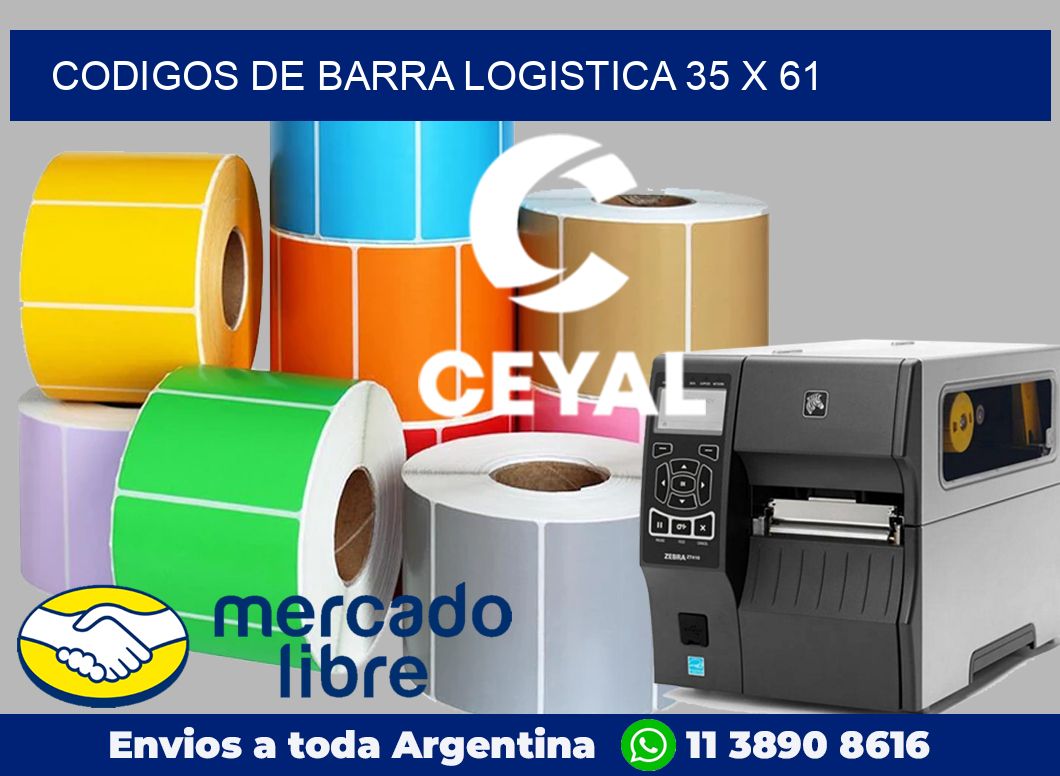 Codigos de barra logistica 35 x 61