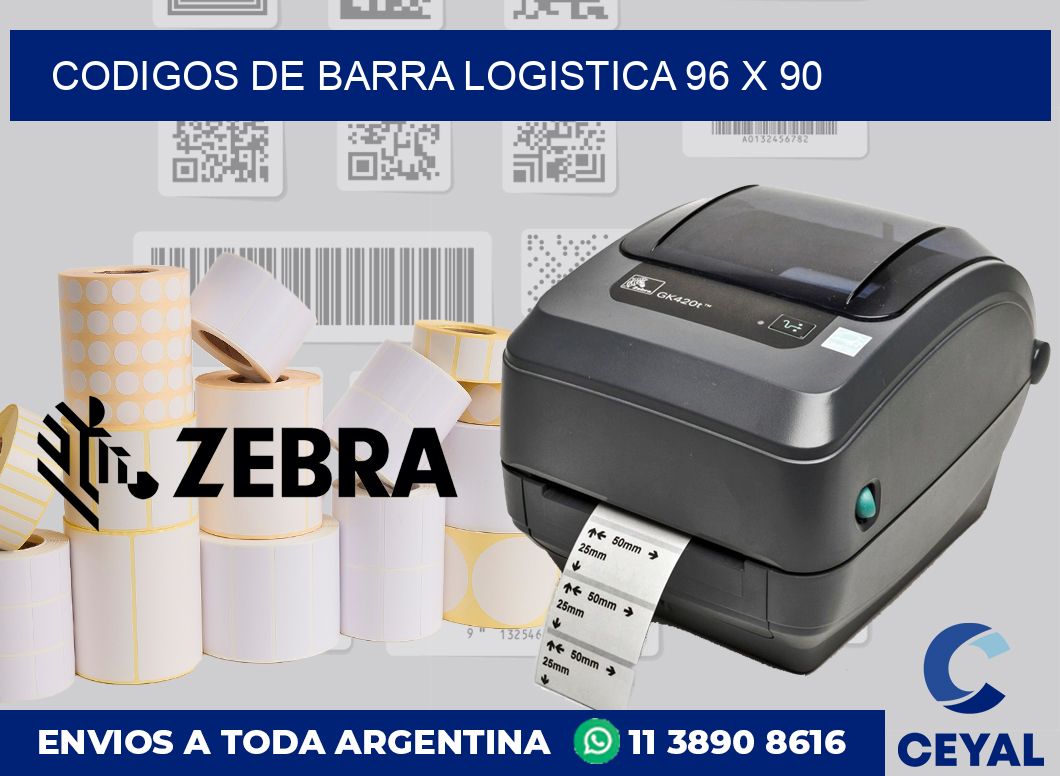 Codigos de barra logistica 96 x 90