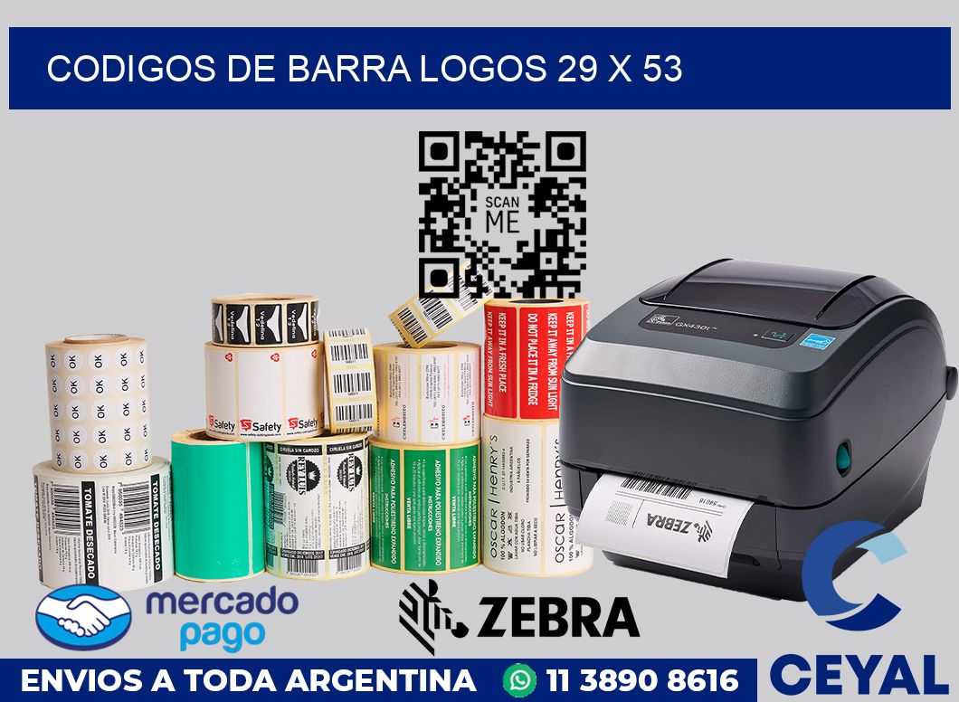 Codigos de barra logos 29 x 53