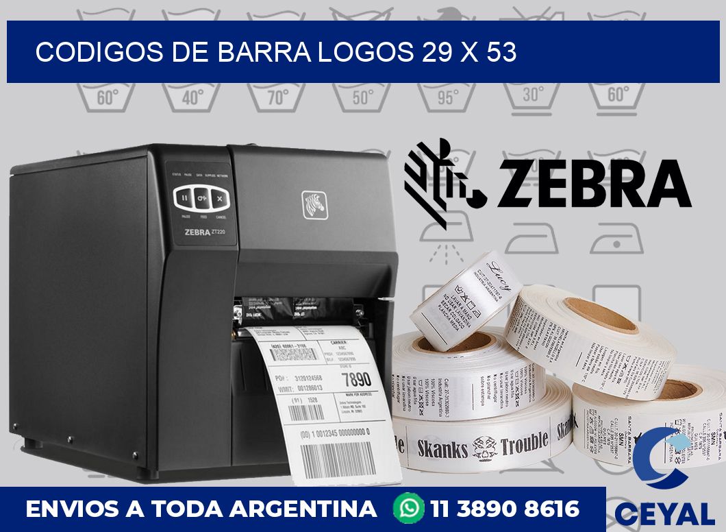 Codigos de barra logos 29 x 53