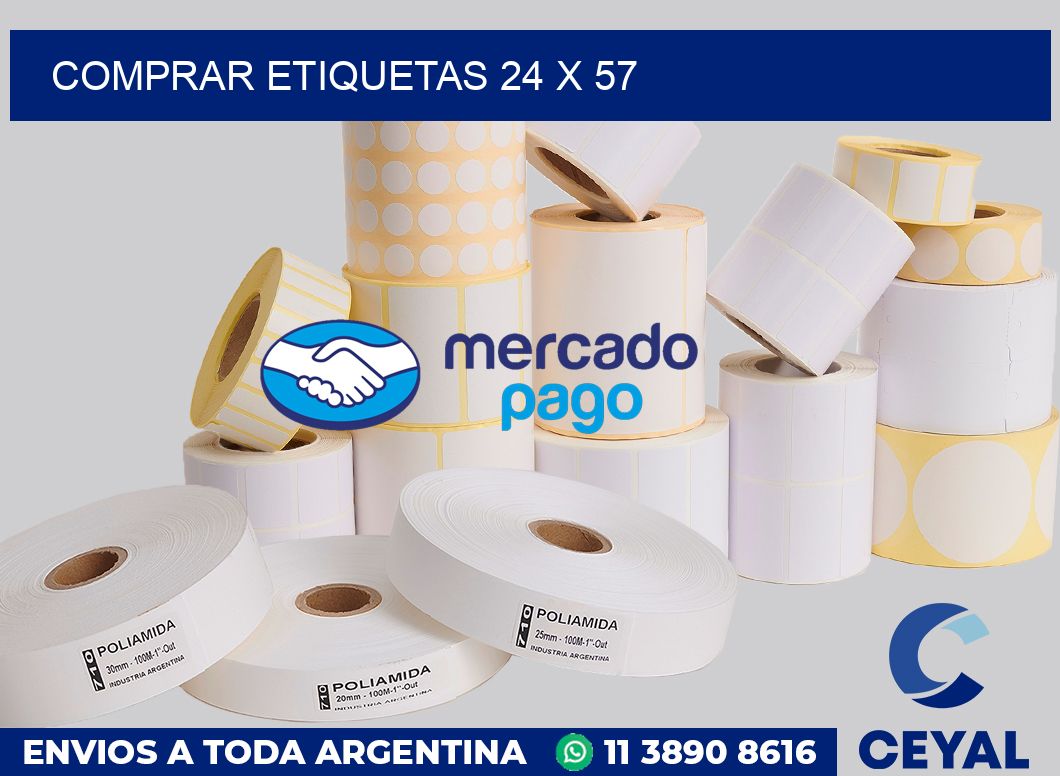 Comprar etiquetas 24 x 57