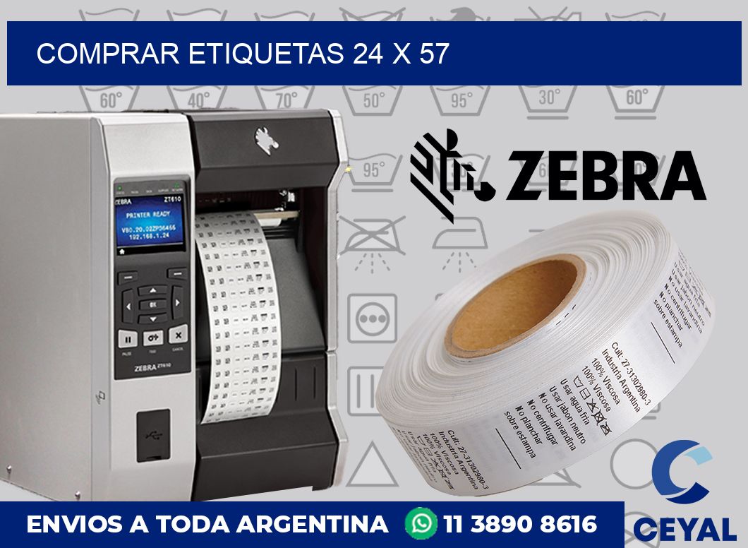 Comprar etiquetas 24 x 57