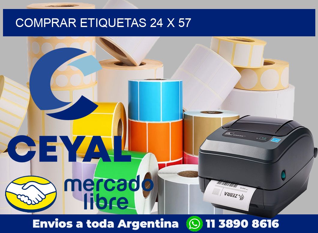 Comprar etiquetas 24 x 57