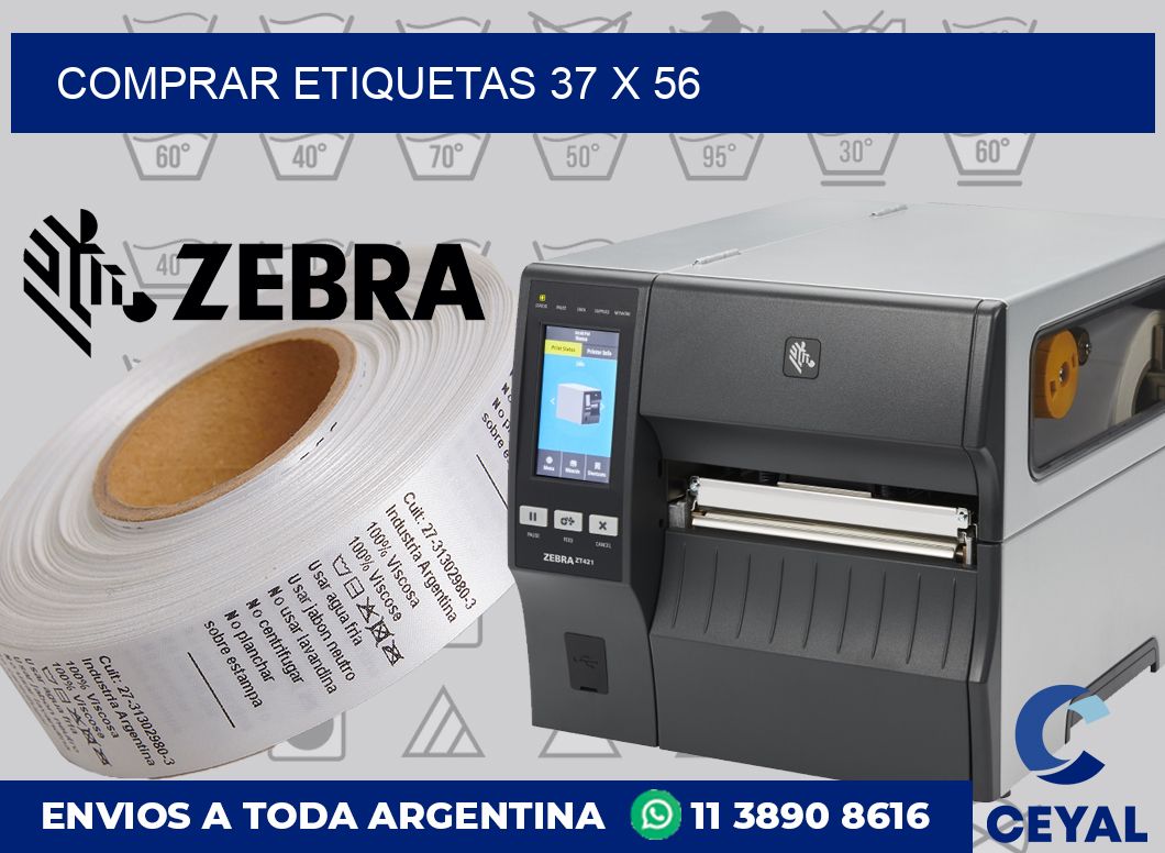 Comprar etiquetas 37 x 56