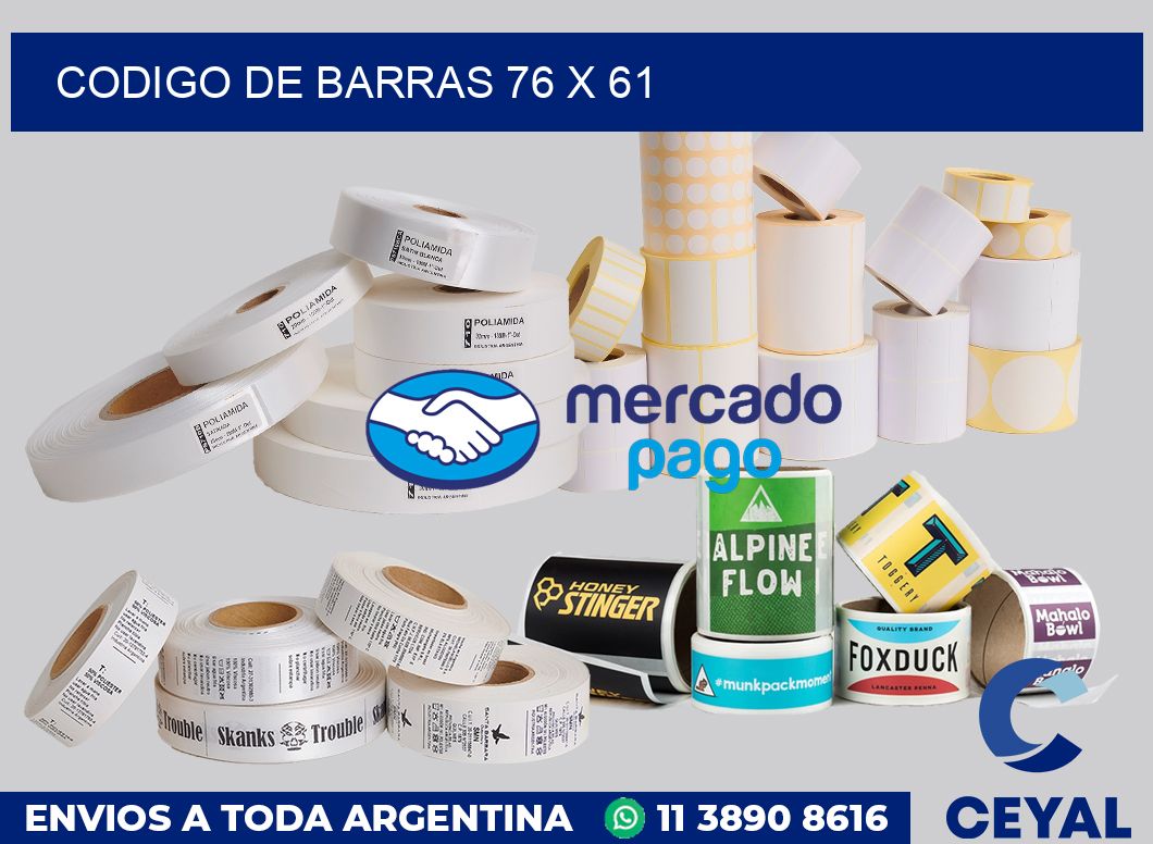 codigo de barras 76 x 61