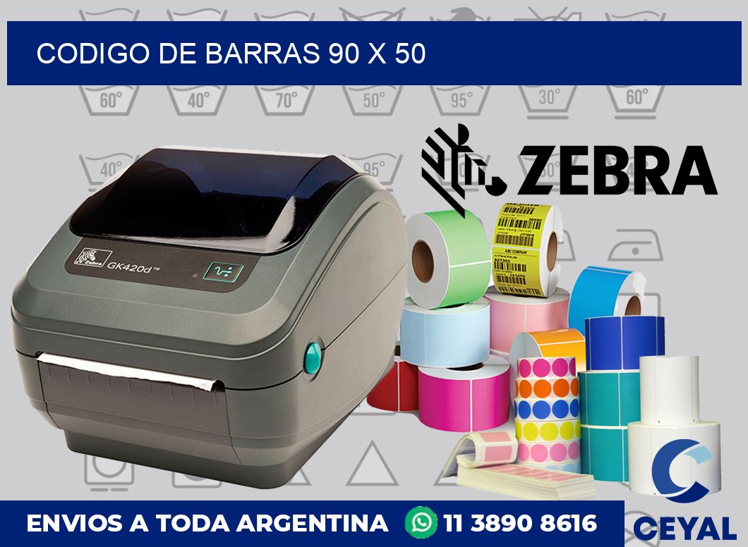 codigo de barras 90 x 50