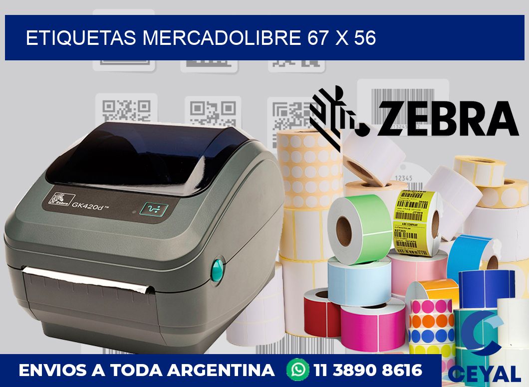 etiquetas mercadolibre 67 x 56