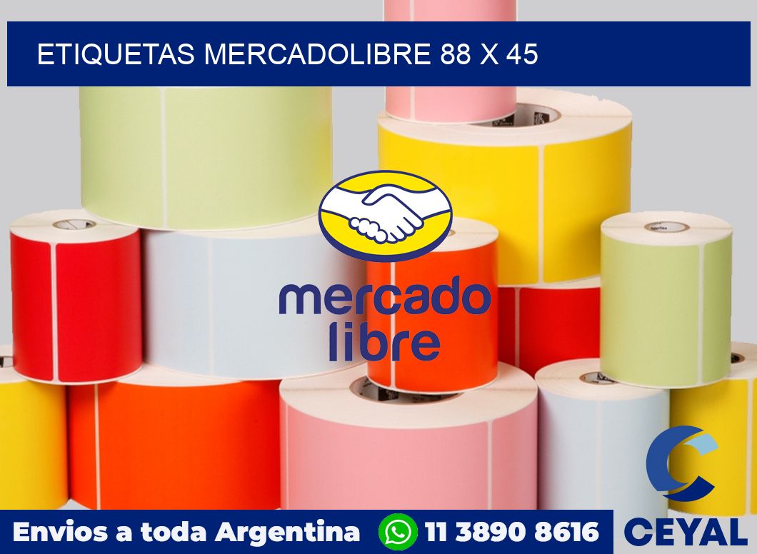 etiquetas mercadolibre 88 x 45