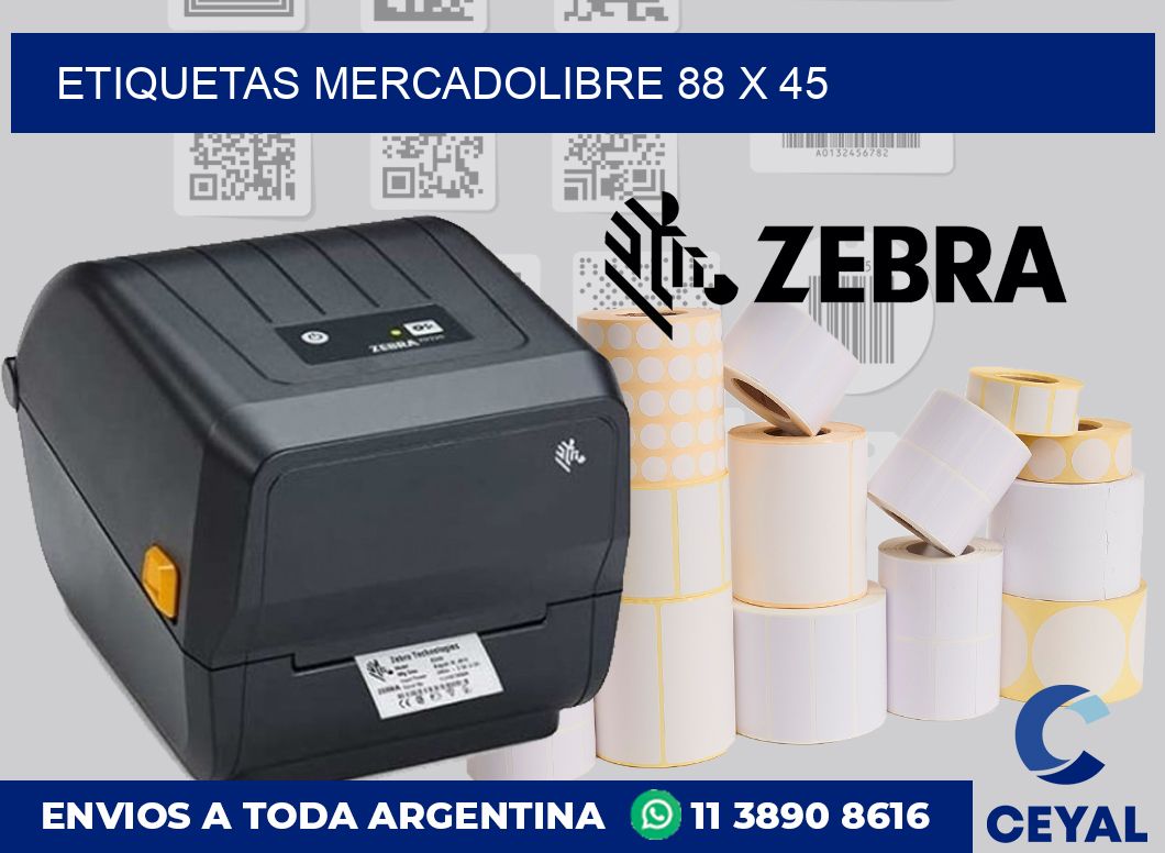 etiquetas mercadolibre 88 x 45