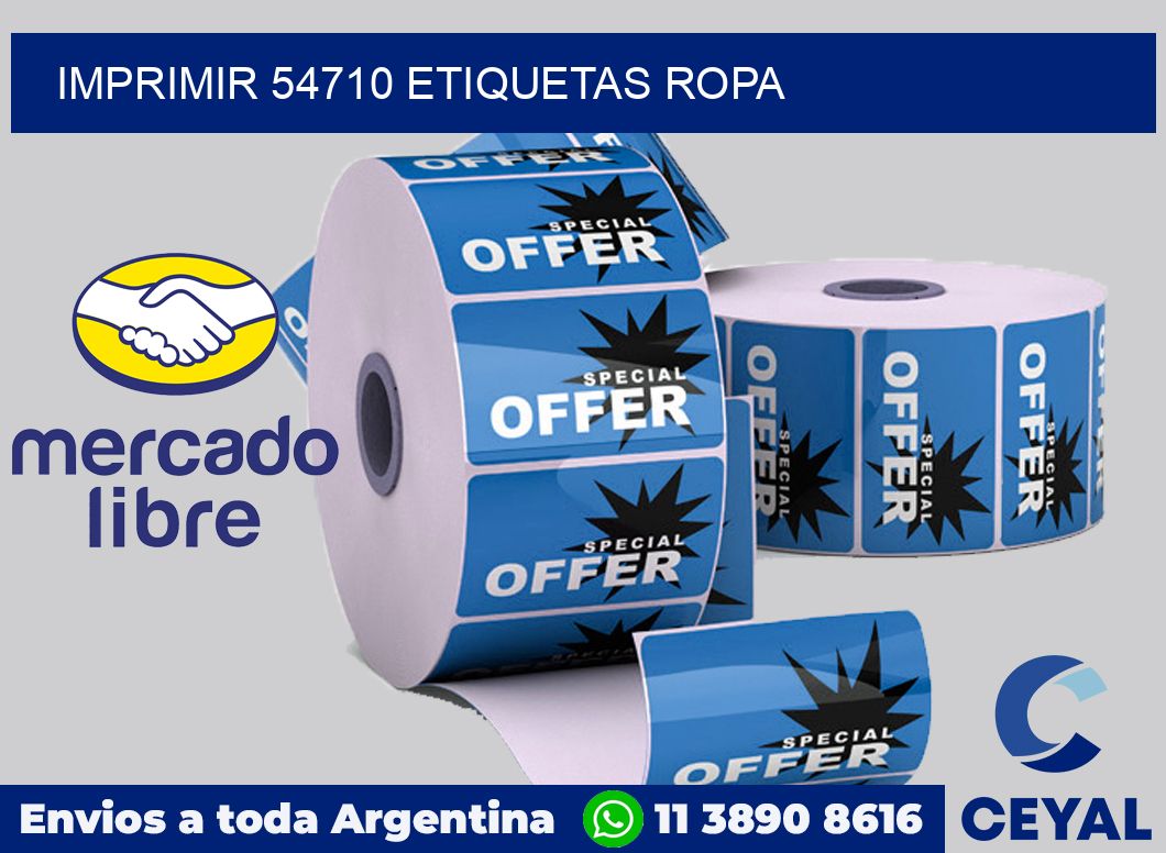 imprimir 54710 etiquetas ropa