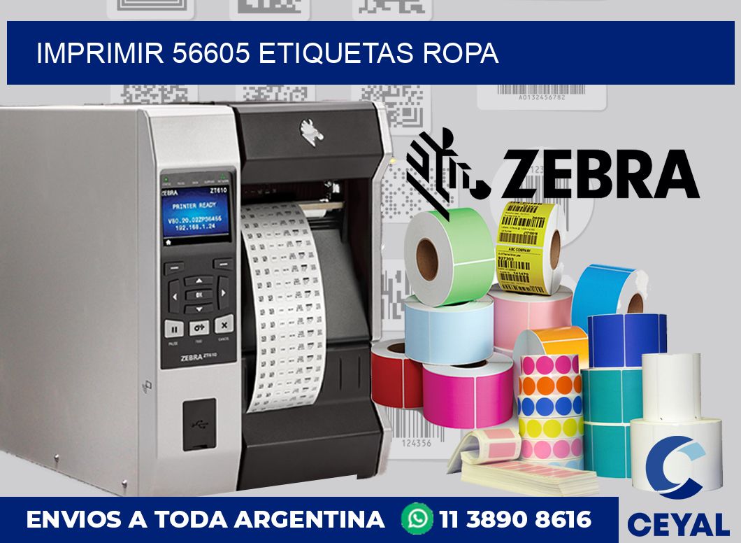 imprimir 56605 etiquetas ropa