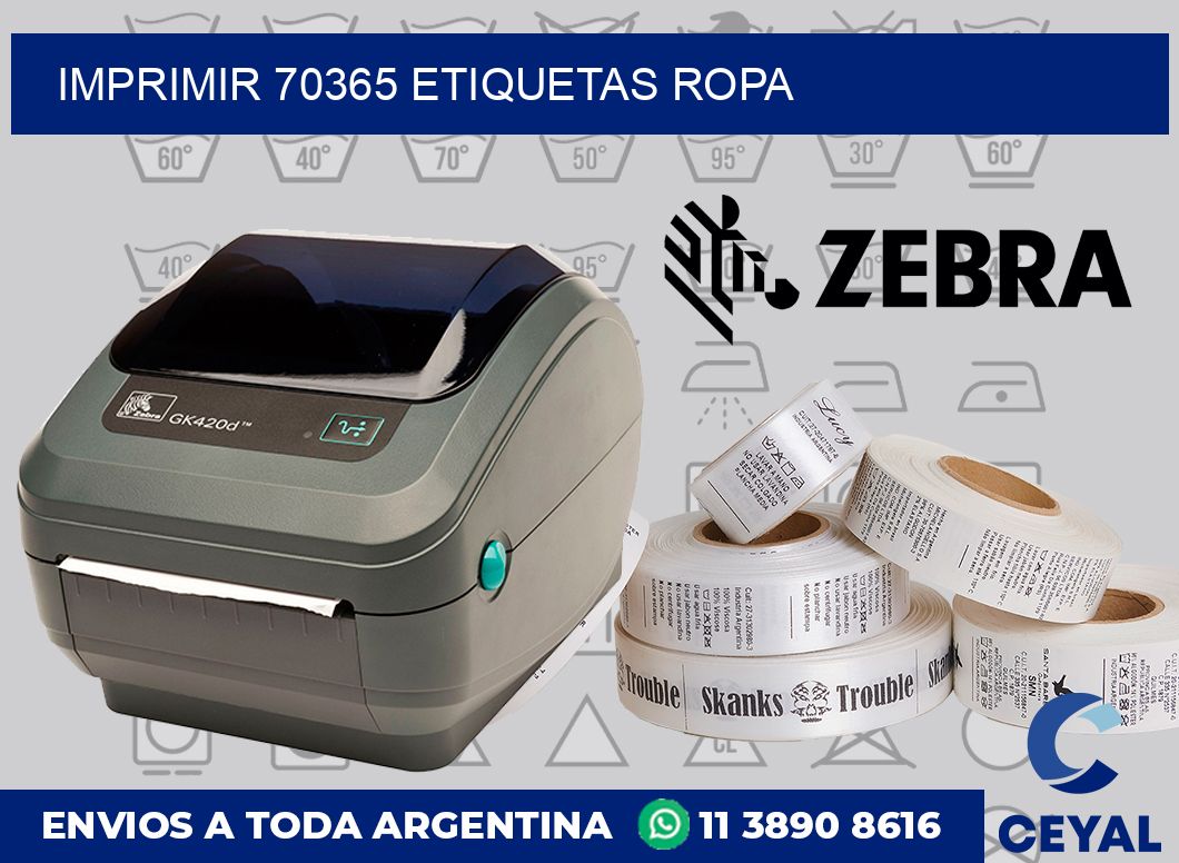 imprimir 70365 etiquetas ropa