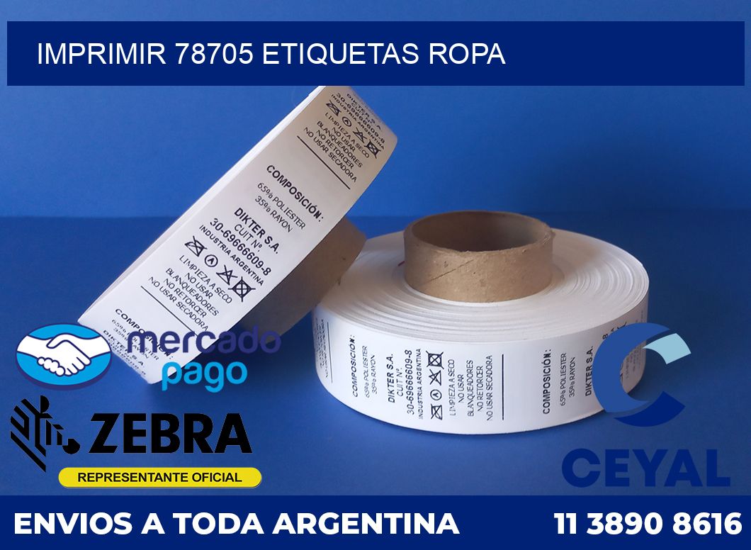 imprimir 78705 etiquetas ropa