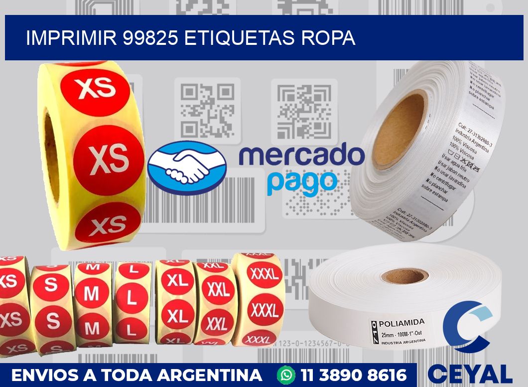 imprimir 99825 etiquetas ropa