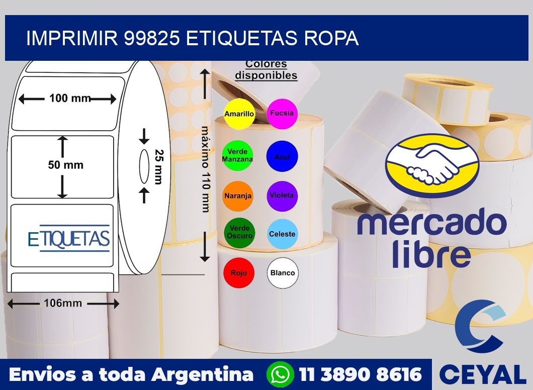 imprimir 99825 etiquetas ropa