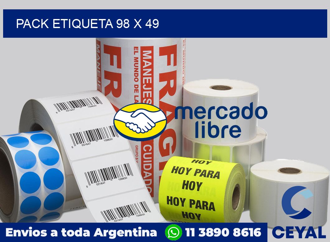 pack etiqueta 98 x 49