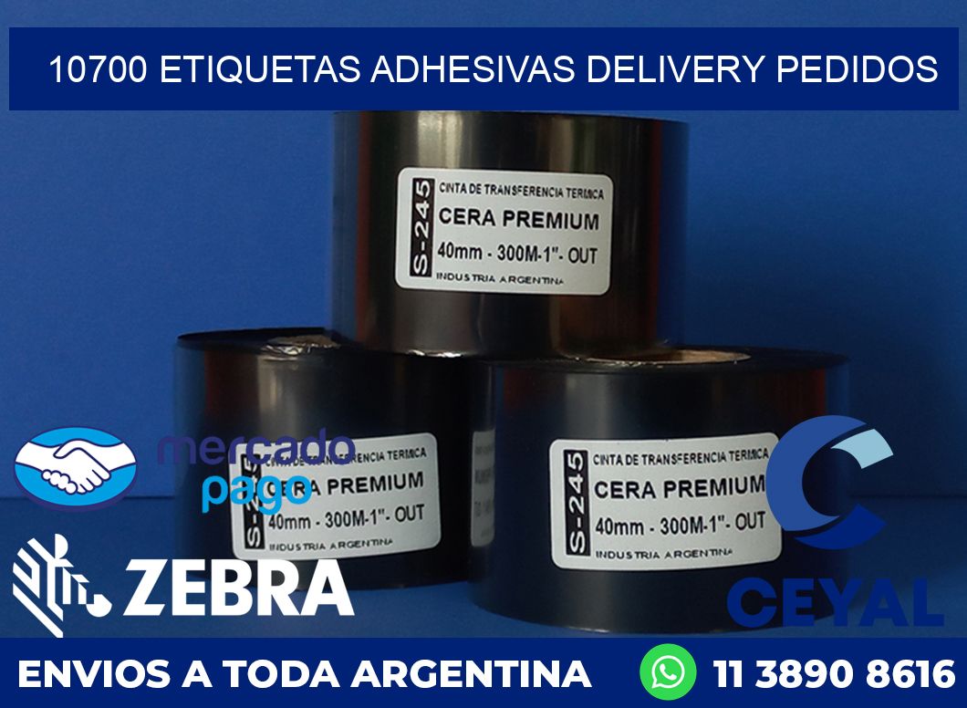 10700 ETIQUETAS ADHESIVAS DELIVERY PEDIDOS