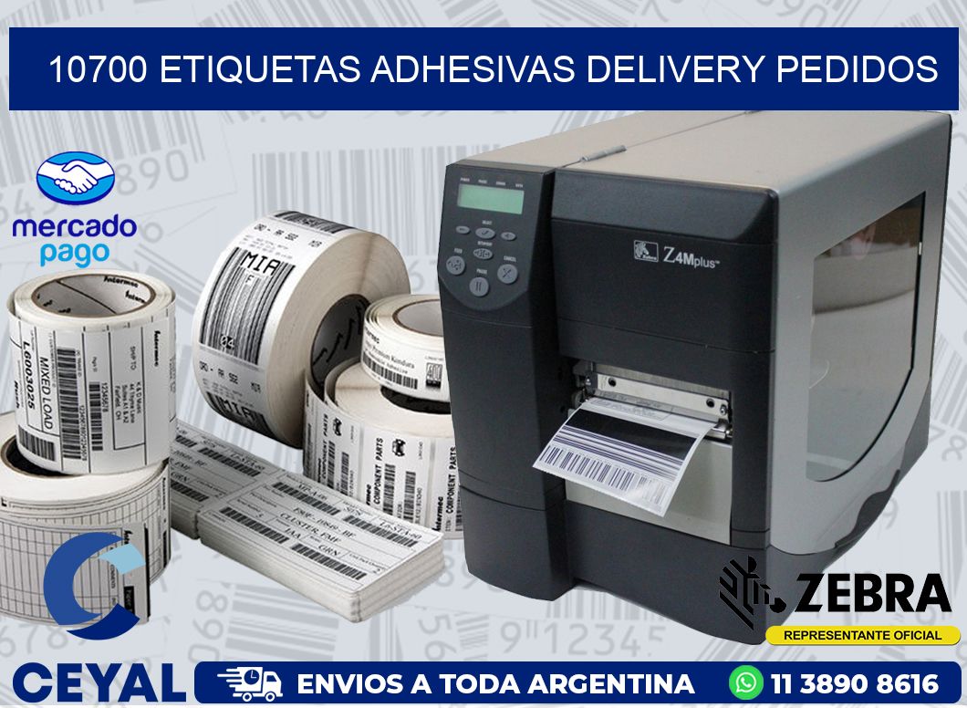 10700 ETIQUETAS ADHESIVAS DELIVERY PEDIDOS