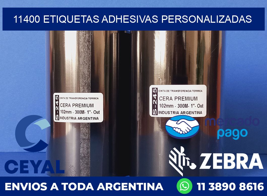 11400 ETIQUETAS ADHESIVAS PERSONALIZADAS