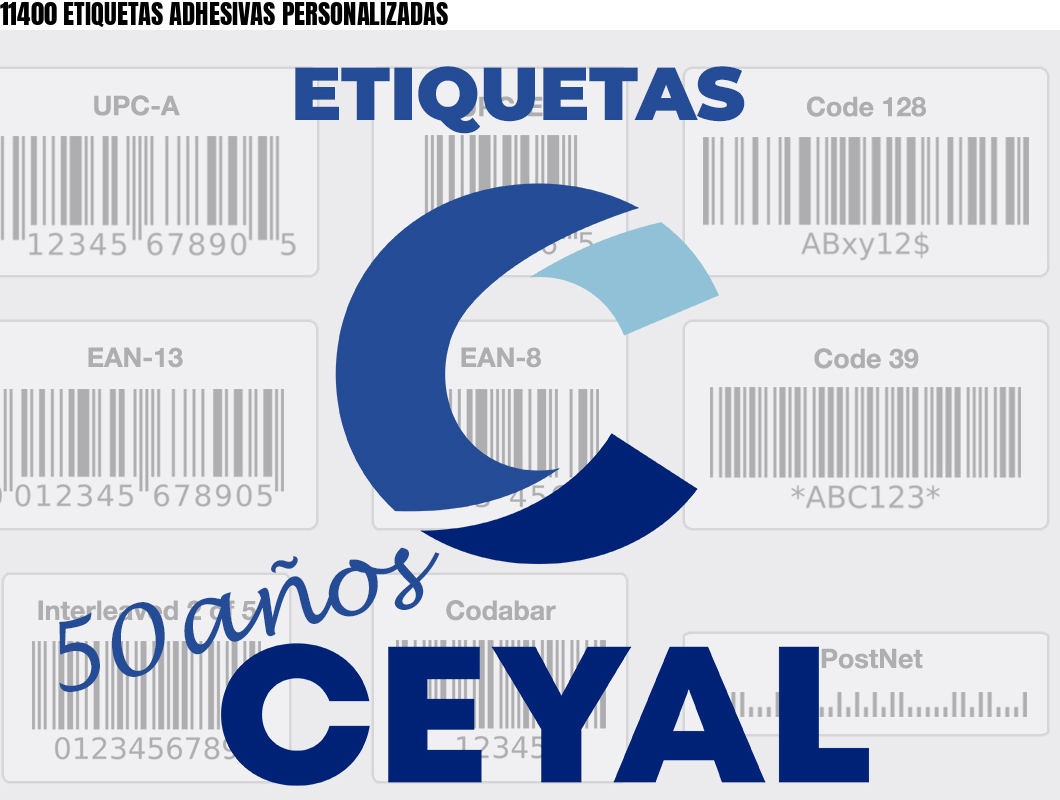 11400 ETIQUETAS ADHESIVAS PERSONALIZADAS