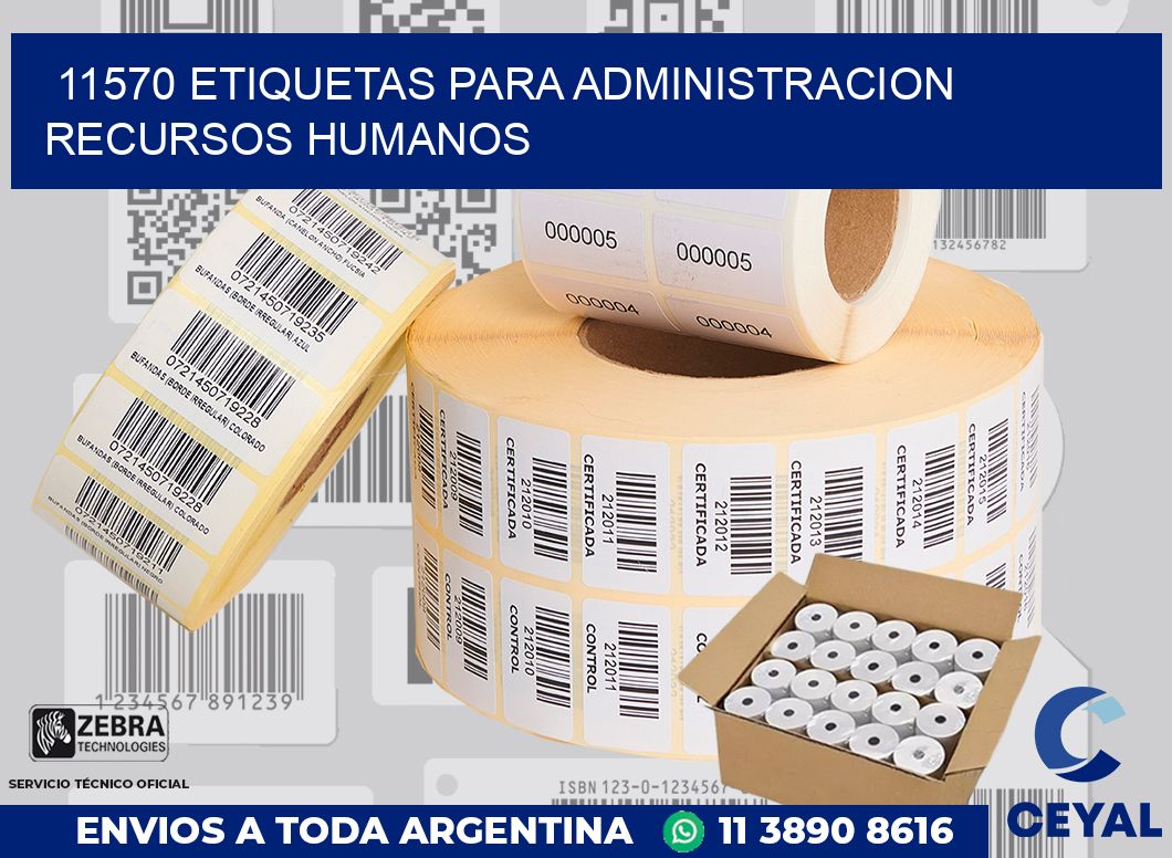 11570 ETIQUETAS PARA ADMINISTRACION RECURSOS HUMANOS