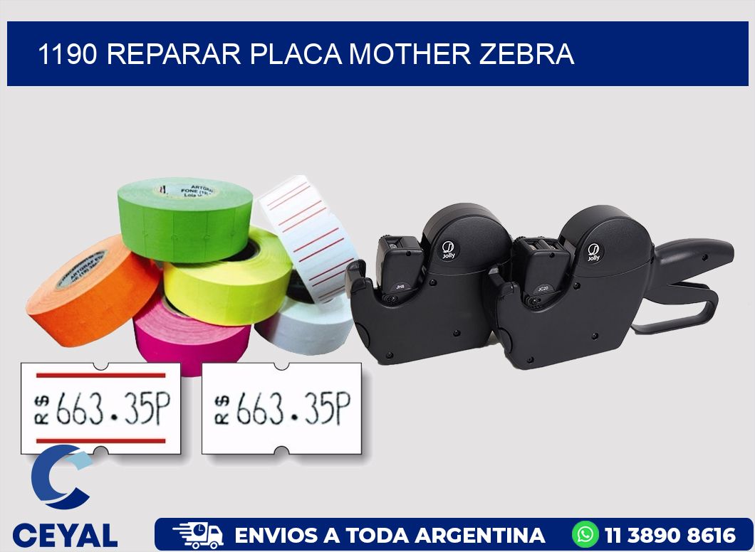 1190 REPARAR PLACA MOTHER ZEBRA