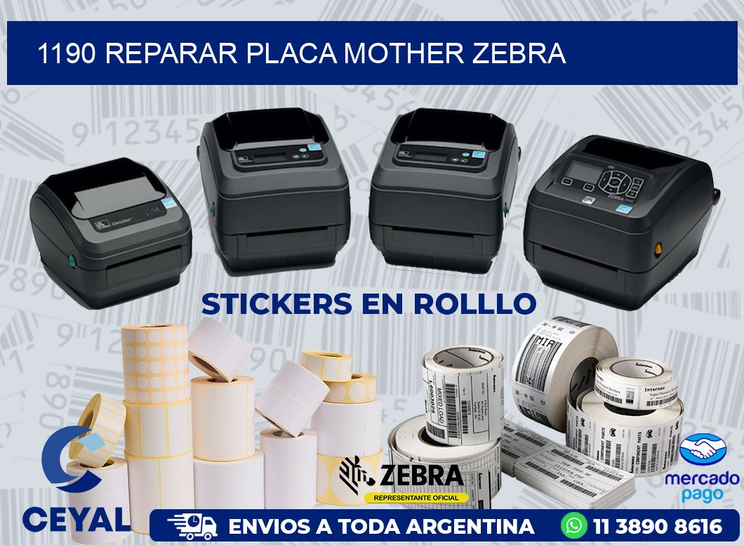 1190 REPARAR PLACA MOTHER ZEBRA