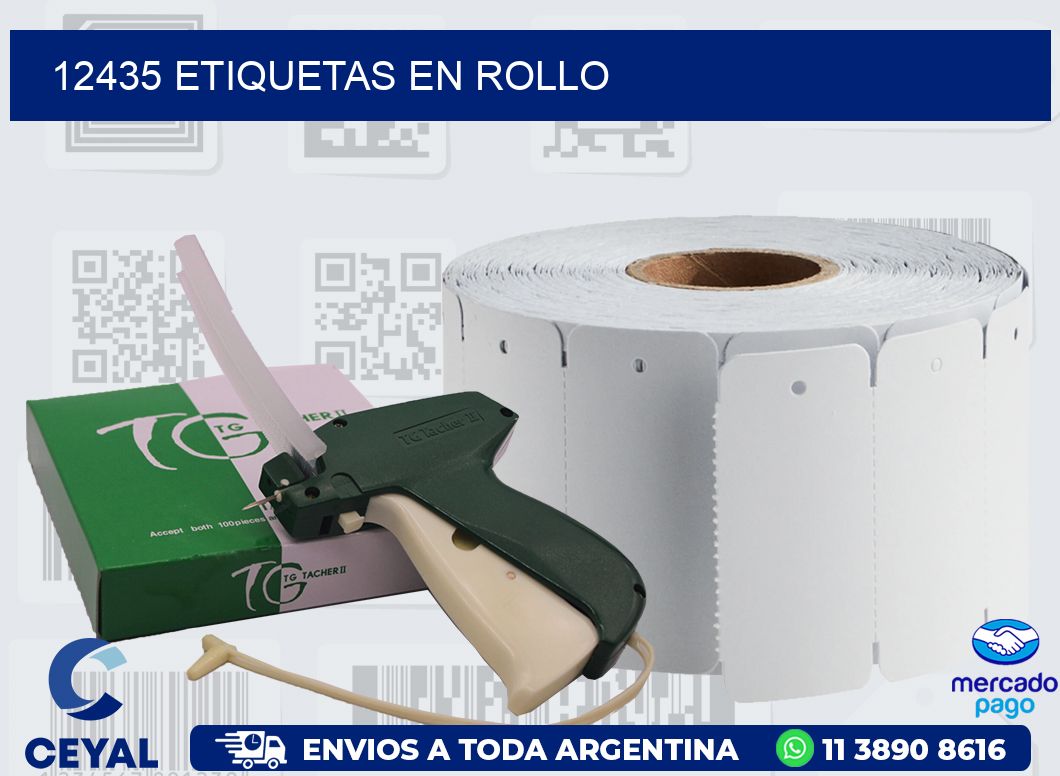 12435 ETIQUETAS EN ROLLO