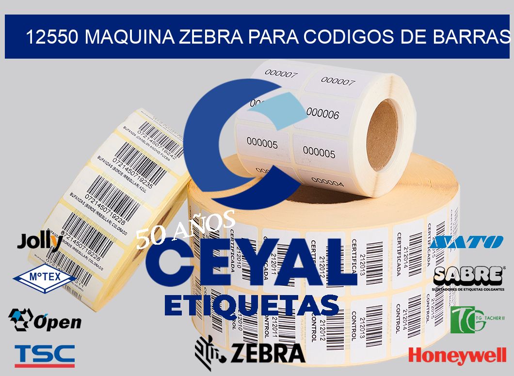 12550 MAQUINA ZEBRA PARA CODIGOS DE BARRAS