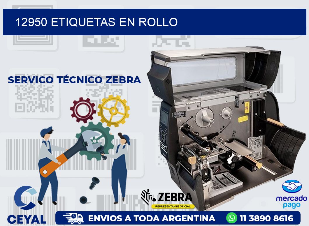 12950 ETIQUETAS EN ROLLO