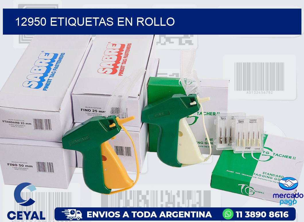 12950 ETIQUETAS EN ROLLO