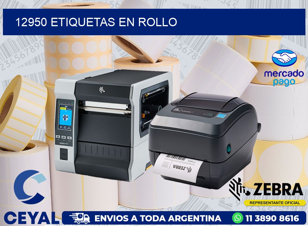 12950 ETIQUETAS EN ROLLO