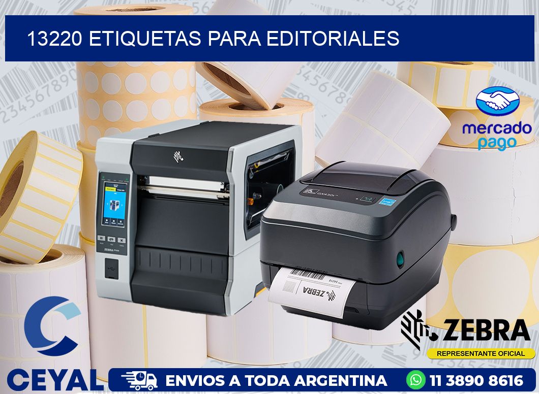 13220 ETIQUETAS PARA EDITORIALES